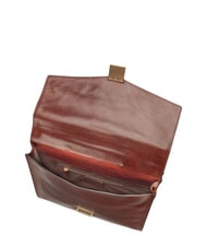 THE BRIDGE DANTE Leather briefcase for 15" laptop BROWN - Work Briefcases - 6
