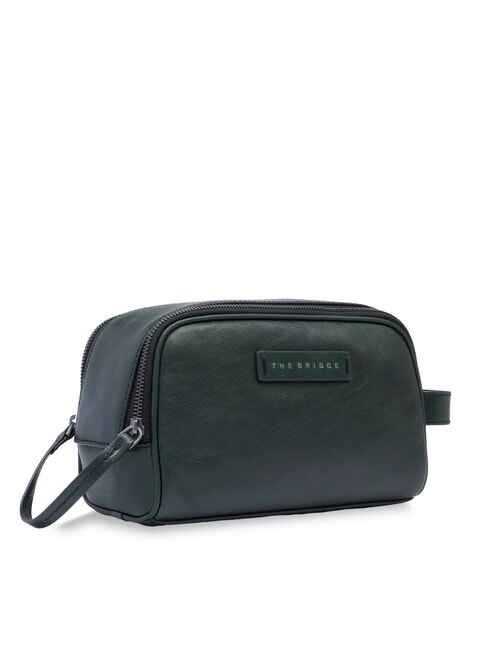 FILIPPO Leather beauty case malachite/rut. dark - Beauty Case