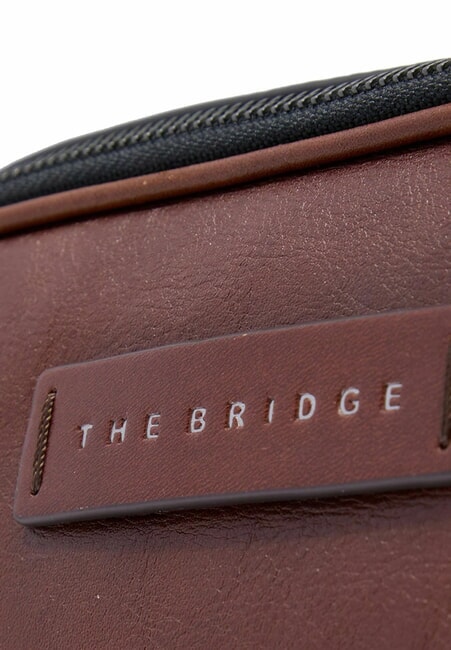 FILIPPO Leather beauty case Brown / Ruthenium - Beauty Case