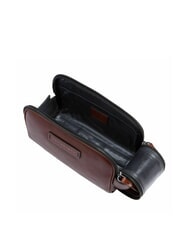 THE BRIDGE FILIPPO Leather beauty case Brown / Ruthenium - Beauty Case - 5