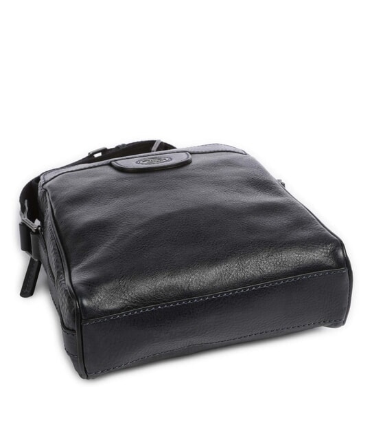 FABIO Leather bag blue / ruten - Over-the-shoulder Bags for Men