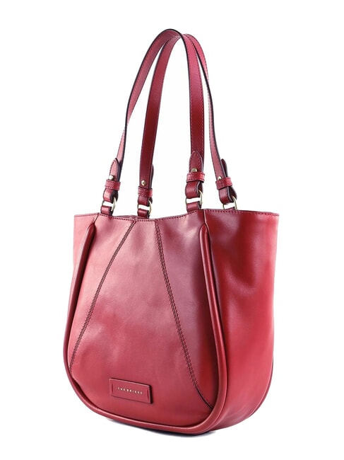 BRIGIDA  Leather shopper berry abb. gold - Women’s Bags