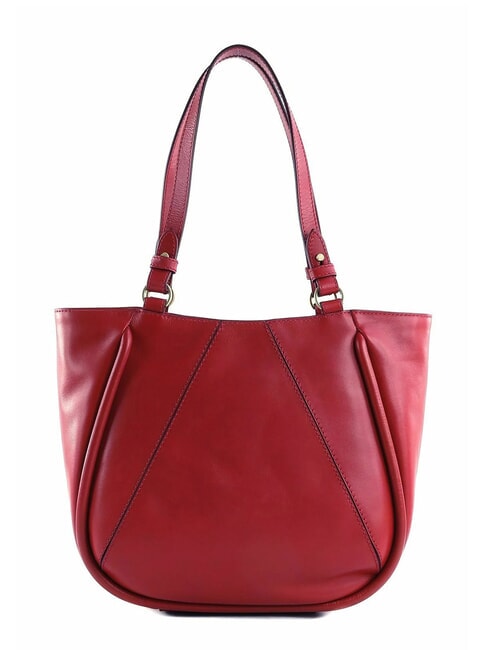 BRIGIDA  Leather shopper berry abb. gold - Women’s Bags