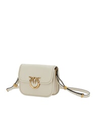 PINKO LOVE BOX Mini nappa bag with flap silk white-antique gold - Women&rsquo;s Bags - 2