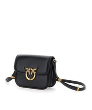 PINKO LOVE BOX Mini nappa bag with flap black-antique gold - Women’s Bags - 2