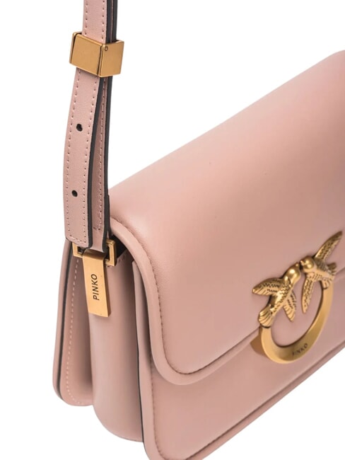 LOVE BOX Mini nappa bag with flap powder-antique gold - Women&rsquo;s Bags