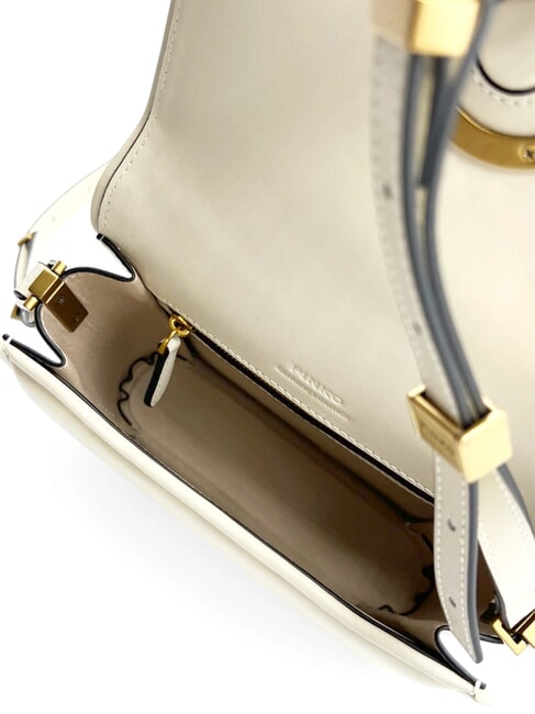 LOVE BOX Mini nappa bag with flap silk white-antique gold - Women&rsquo;s Bags