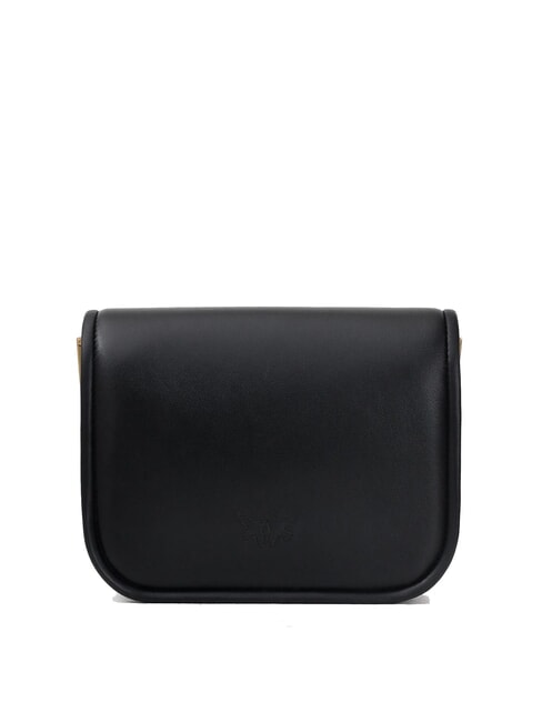 LOVE BOX Mini nappa bag with flap black-antique gold - Women’s Bags