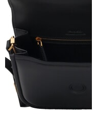 PINKO LOVE BOX Mini nappa bag with flap black-antique gold - Women’s Bags - 5