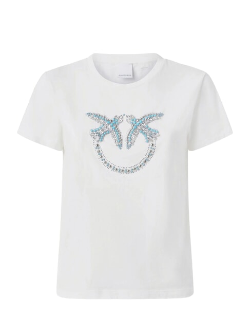 QUENTIN T-shirt with jewel application white-snow white - T-shirt