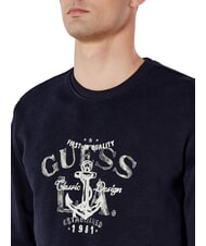 GUESS ANCHOR Cotton sweatshirt smartblue - Sweatshirts - 3