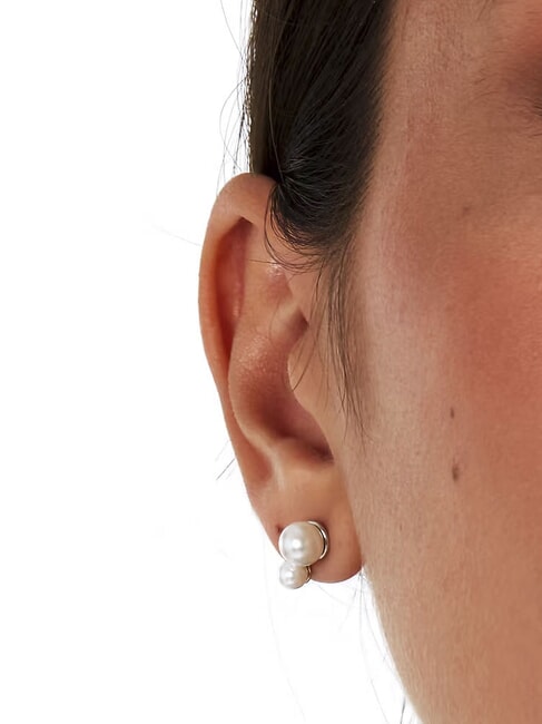 PERLE CONTEMPORARY  925 Silver Earrings pearl - Earrings