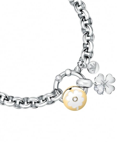DROPS Bracelet with enamel charm STEEL - Bracelets