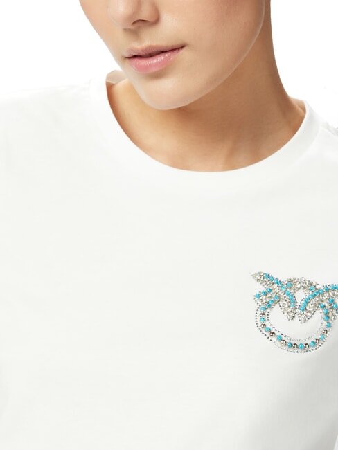 NAMBRONE  Cotton T-Shirt white-snow white - T-shirt