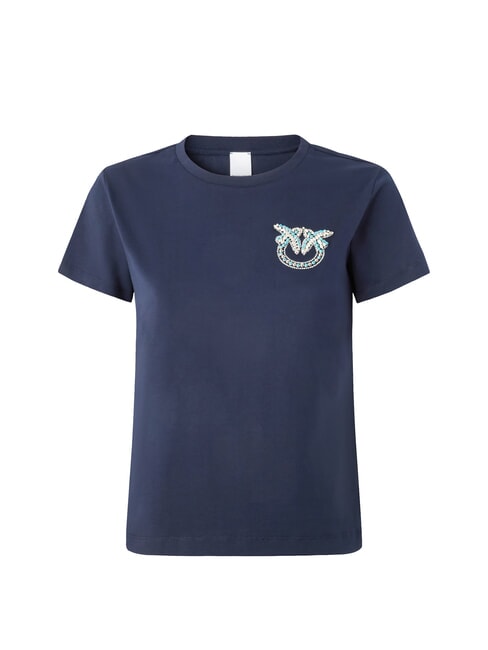 NAMBRONE  Cotton T-Shirt blue abyss - T-shirt