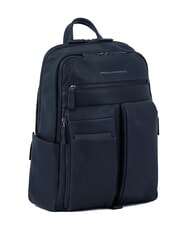 PIQUADRO PAAVO 14" laptop backpack, in leather blue - Laptop backpacks - 2