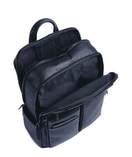 PIQUADRO PAAVO 14" laptop backpack, in leather blue - Laptop backpacks - 4