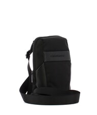 PIQUADRO WOODY Leather and fabric bag - Over-the-shoulder Bags for Men