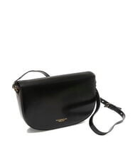 TOSCA BLU KORA Leather bag with flap Black - Women’s Bags - 2