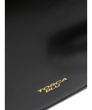 TOSCA BLU KORA Leather bag with flap Black - Women’s Bags - 3