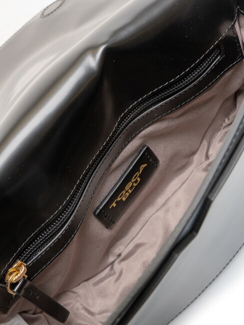 KORA Leather bag with flap Black - Women’s Bags