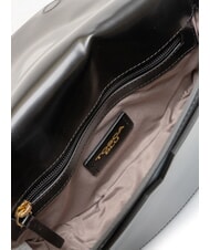 TOSCA BLU KORA Leather bag with flap Black - Women’s Bags - 4