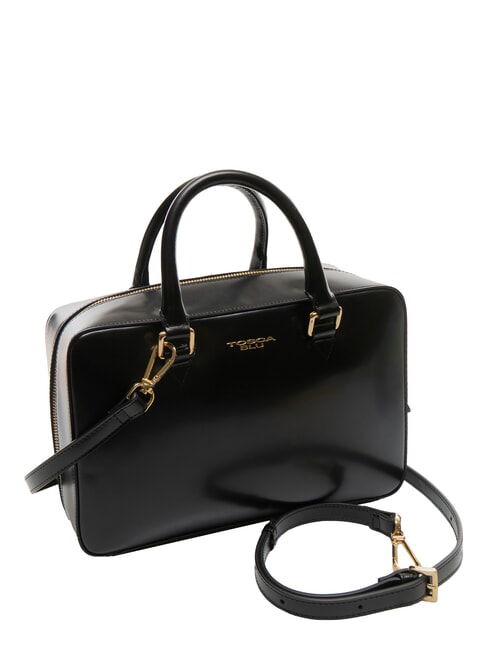 KORA Leather satchel bag with shoulder strap Black - Women’s Bags