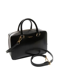 TOSCA BLU KORA Leather satchel bag with shoulder strap Black - Women’s Bags - 2