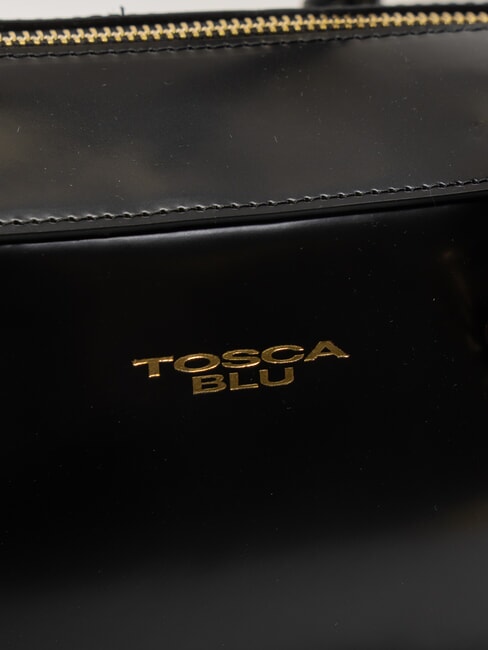 KORA Leather satchel bag with shoulder strap Black - Women’s Bags