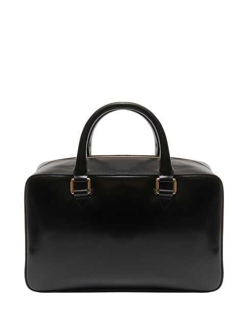 KORA Leather satchel bag with shoulder strap Black - Women’s Bags