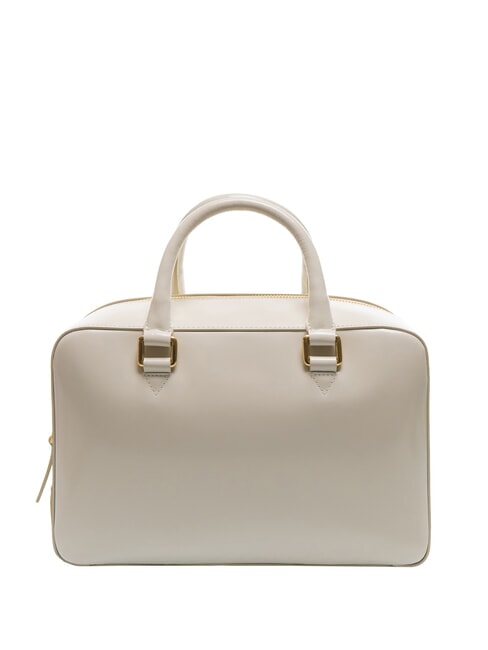 KORA Leather satchel bag with shoulder strap ivory white - Women&rsquo;s Bags