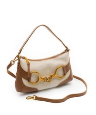 TOSCA BLU CECILIA Canvas shoulder bag with shoulder strap LEATHER - Women’s Bags - 3