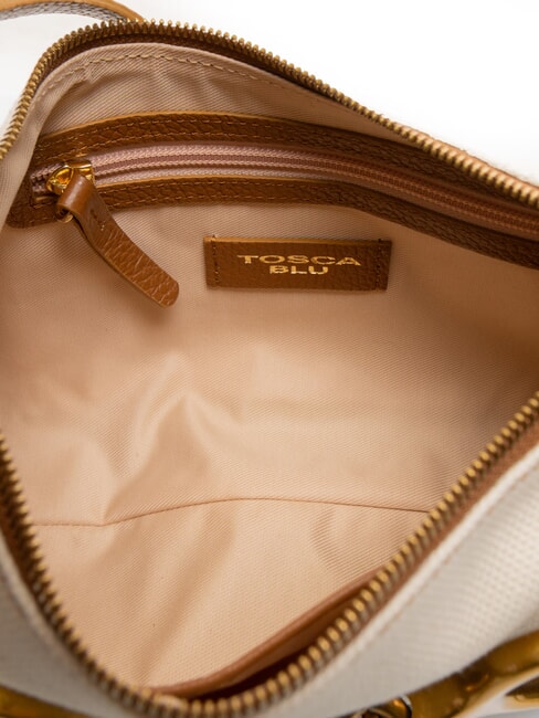 CECILIA Canvas shoulder bag with shoulder strap LEATHER - Women’s Bags