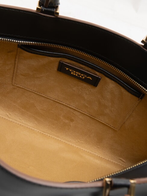 AMELIA Leather handbag with charm Black - Women’s Bags