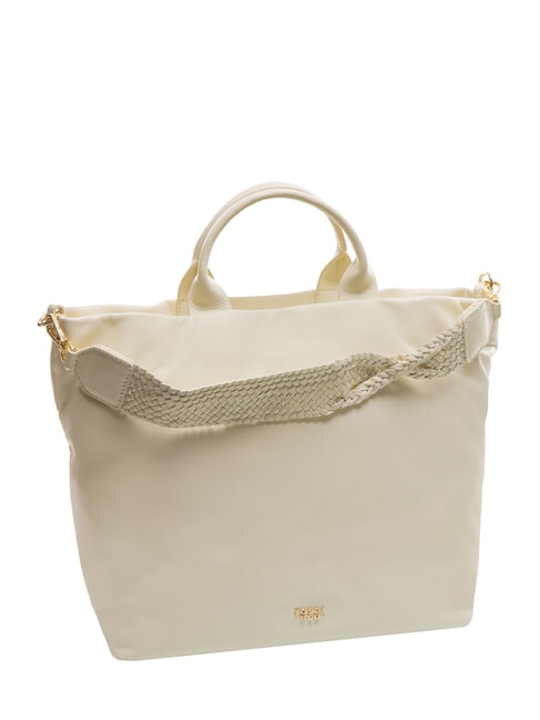 BEATRICE Leather bag with handle and shoulder strap ivory white - Women&rsquo;s Bags