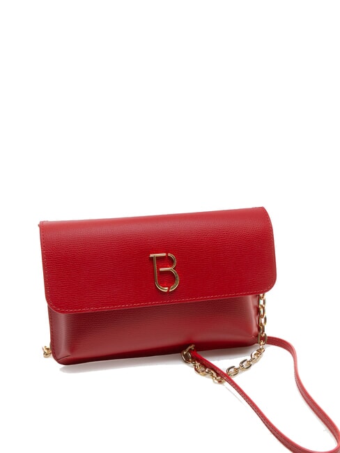 BIANCA Leather shoulder bag chain CORAL - Women&rsquo;s Bags