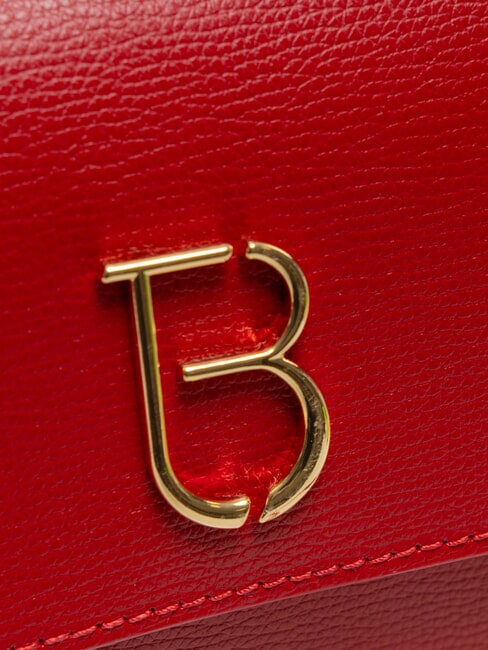 BIANCA Leather shoulder bag chain CORAL - Women&rsquo;s Bags