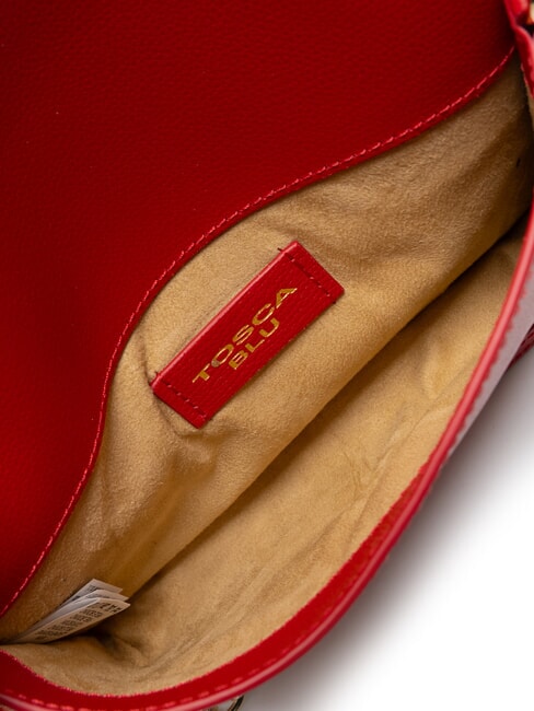 BIANCA Leather shoulder bag chain CORAL - Women&rsquo;s Bags