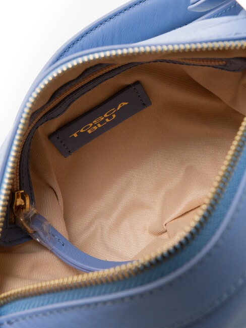 ANGIE Small leather shoulder bag Blue - Women’s Bags