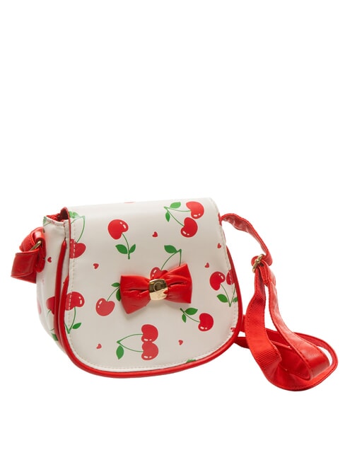 CHERRY Mini shoulder bag with flap white - Kids bags and accessories