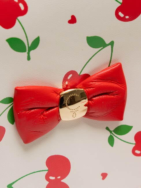 CHERRY Mini shoulder bag with flap white - Kids bags and accessories