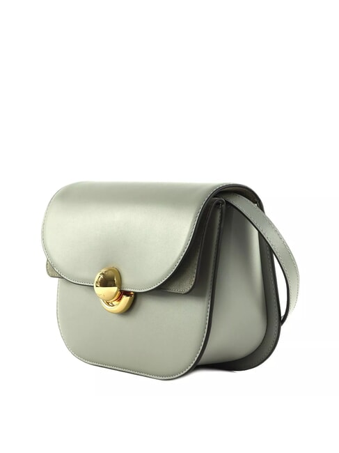SFERA Leather bag with shoulder flap agaveb - Women&rsquo;s Bags