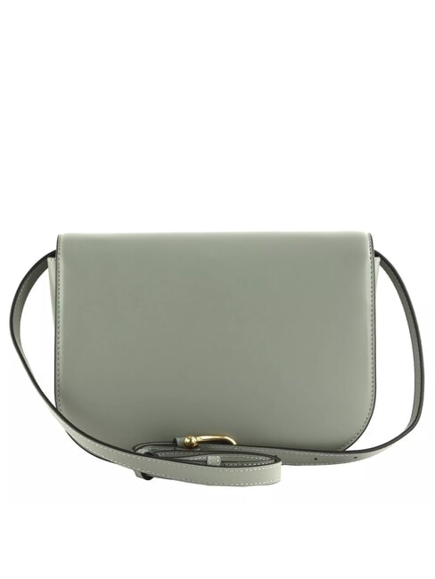 SFERA Leather bag with shoulder flap agaveb - Women&rsquo;s Bags