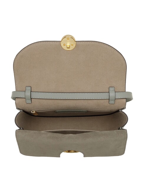 SFERA Leather bag with shoulder flap agaveb - Women&rsquo;s Bags