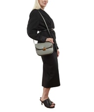 FURLA SFERA Leather bag with shoulder flap agaveb - Women&rsquo;s Bags - 5