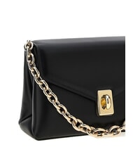 FURLA MERIDIANA  Leather bag with shoulder strap Black - Women’s Bags - 3