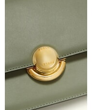 FURLA SFERA Leather shoulder bag with flap agaveb - Women&rsquo;s Bags - 3