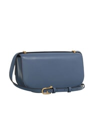 FURLA SFERA Leather shoulder bag with flap denim - Women’s Bags - 2