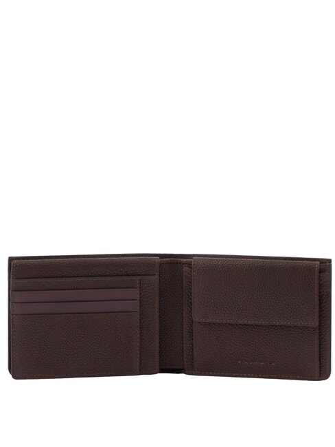 PAAVO Leather coin wallet with flap MORO - Men&rsquo;s Wallets