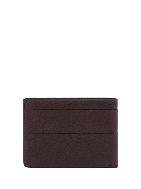 PAAVO Leather coin wallet with flap MORO - Men&rsquo;s Wallets